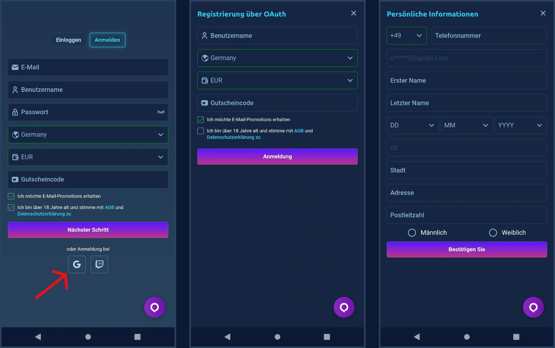 Schnelle Registrierung für neue Spieler bei Wintopia