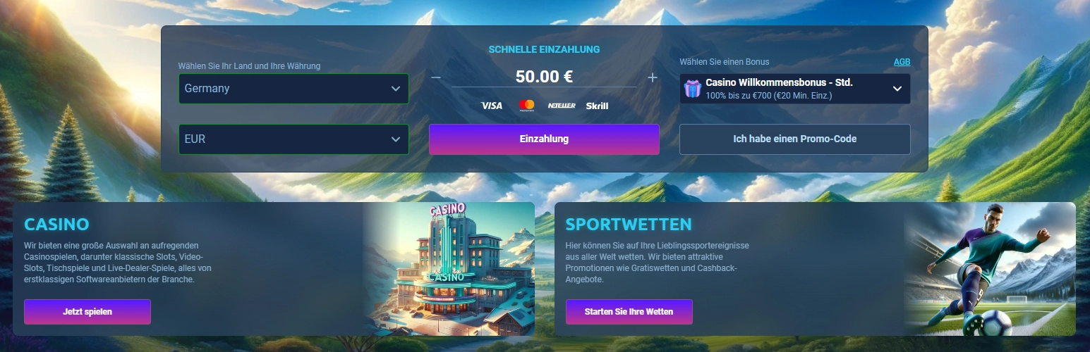Willkommensbonus für Casinospieler bei Wintopia